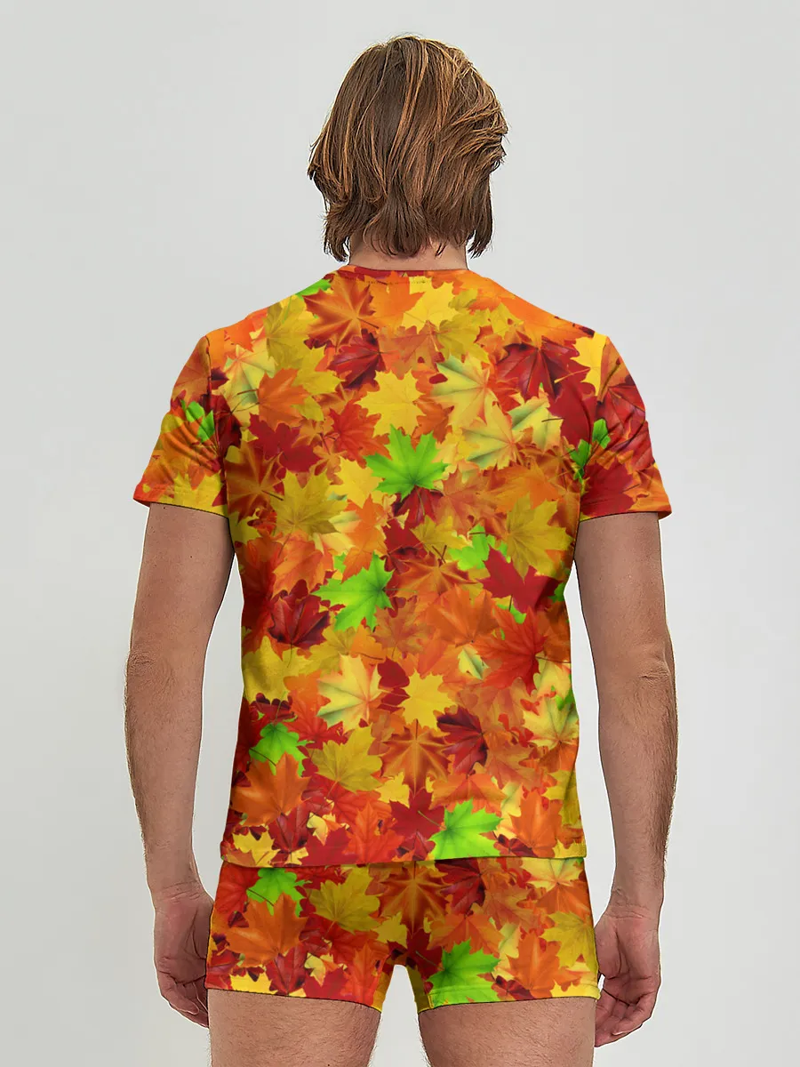 Мужские трусы с футболкой / Кленовые листья
