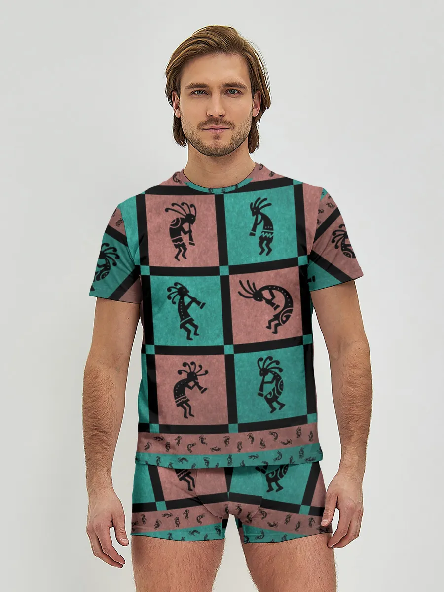 Мужские трусы с футболкой / Кокопелли