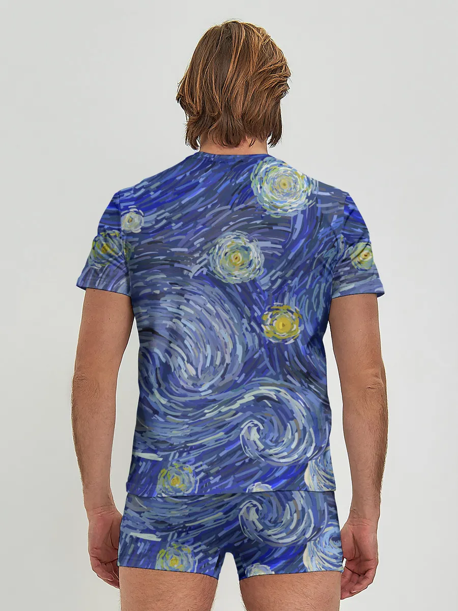 Мужские трусы с футболкой / Полотно ван Гога