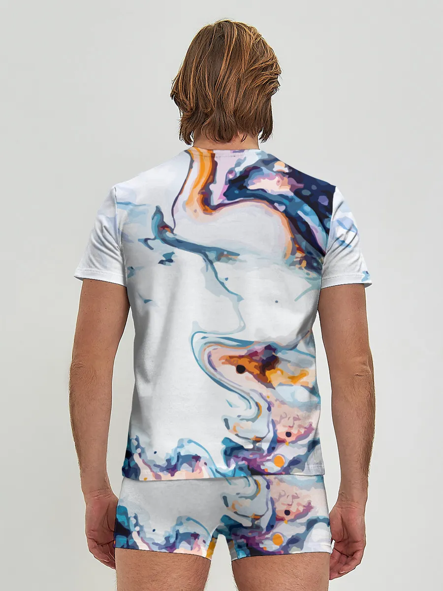 Мужские трусы с футболкой / Брызги красок