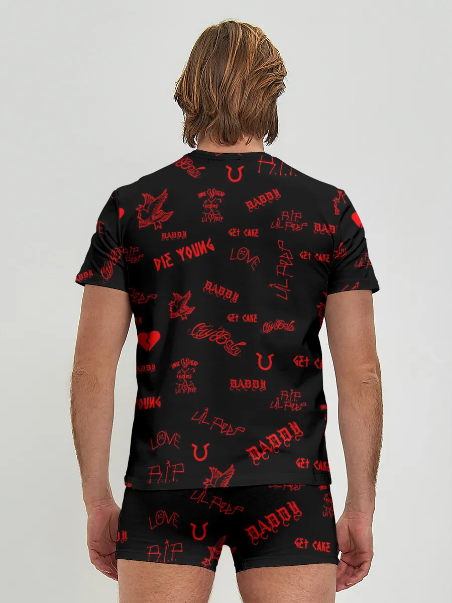 Мужские трусы с футболкой / Lil Peep