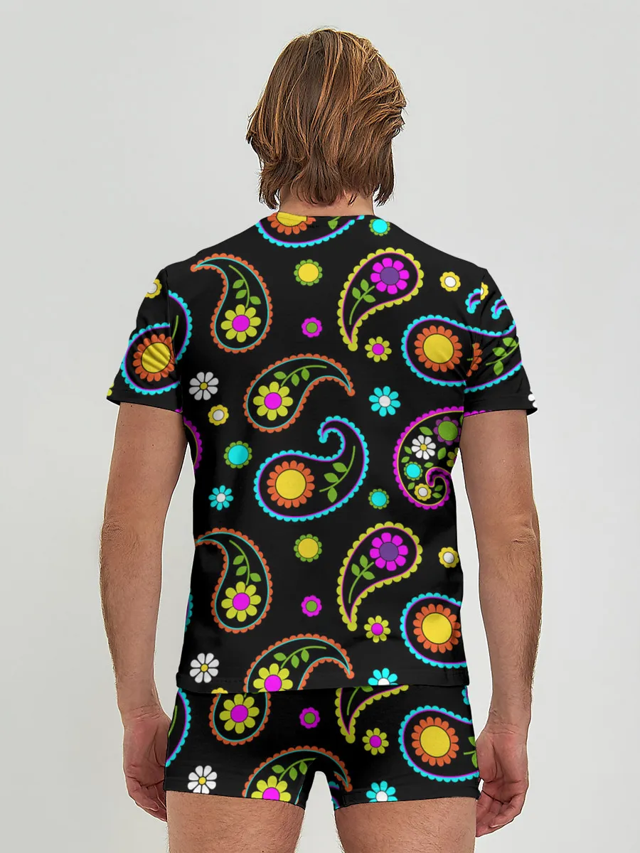 Мужские трусы с футболкой / ЦВЕТЫ