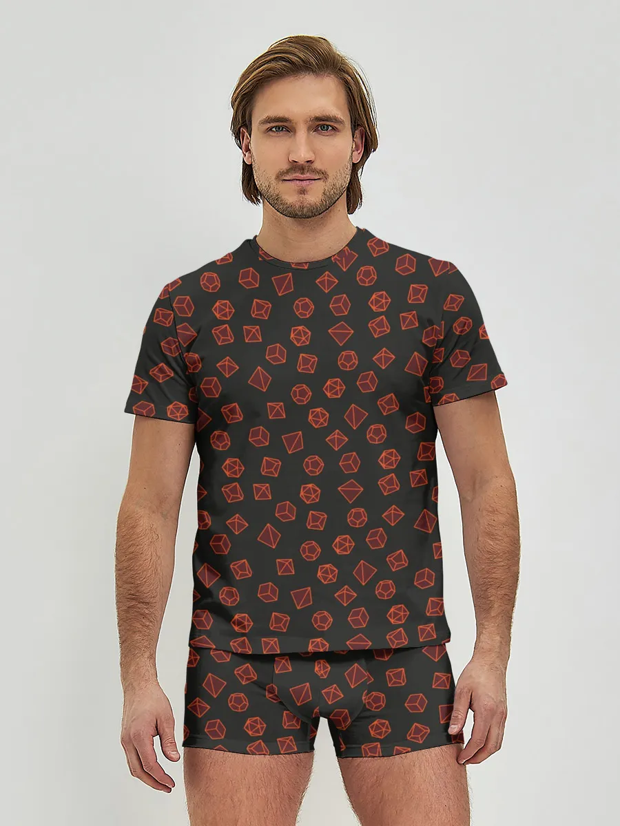 Мужские трусы с футболкой / Дайс D&D