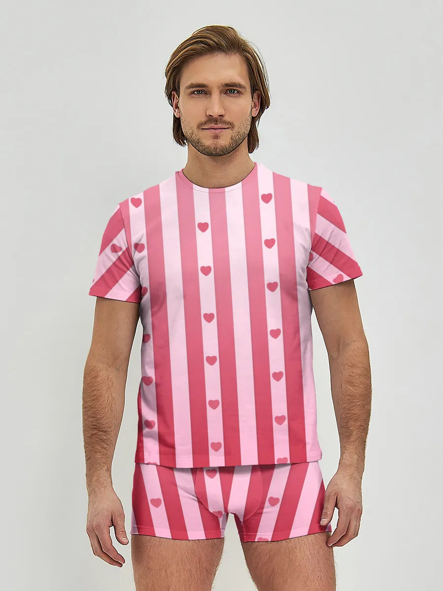 Мужские трусы с футболкой / Валентинова нежность