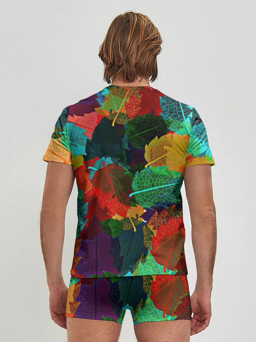 Мужские трусы с футболкой / Abstract Autumn Leaves