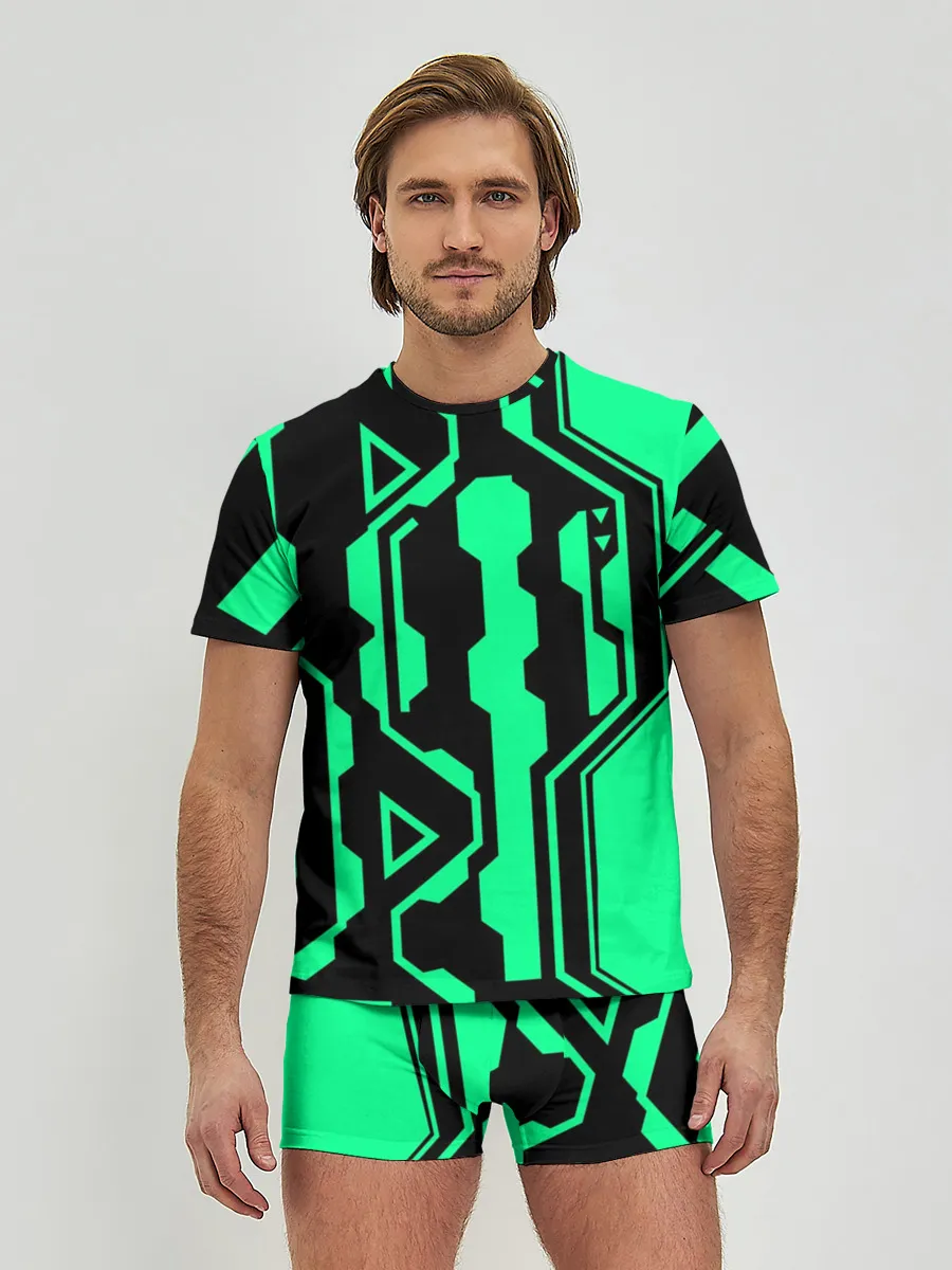 Мужские трусы с футболкой / КИБЕРПАНК