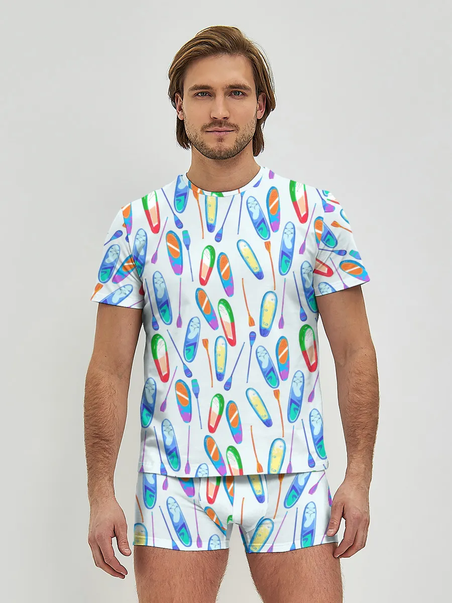 Мужские трусы с футболкой / доски для серфинга