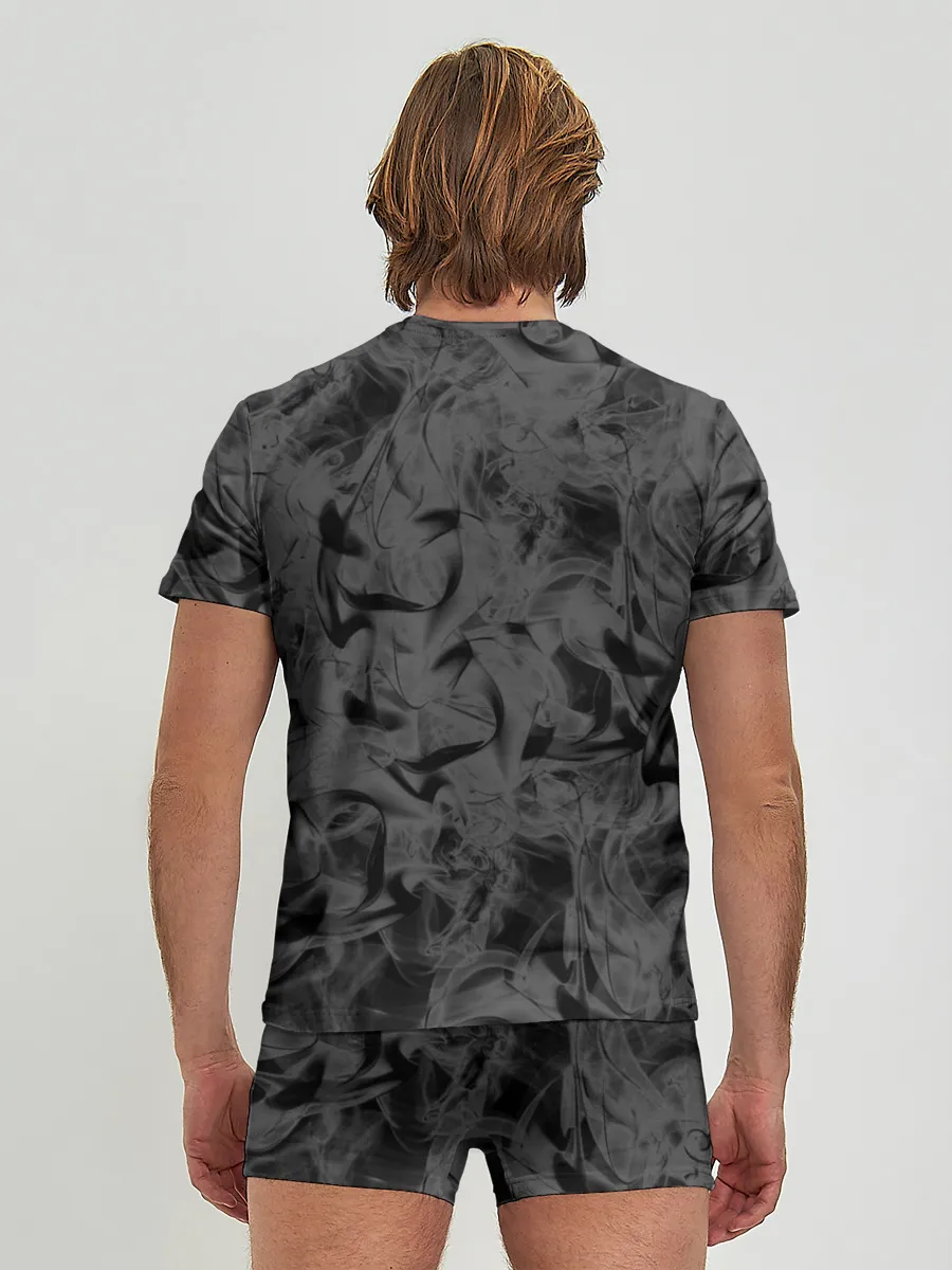 Мужские трусы с футболкой / Черная дымка