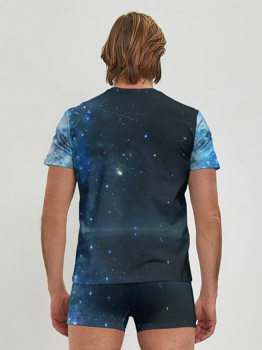 Мужские трусы с футболкой / Космос