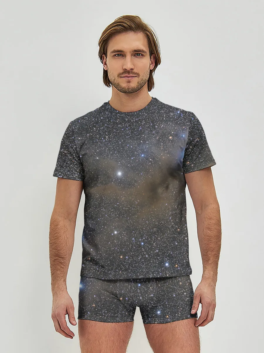Мужские трусы с футболкой / Звездный космос