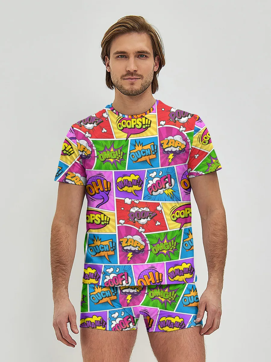 Мужские трусы с футболкой / Pop art
