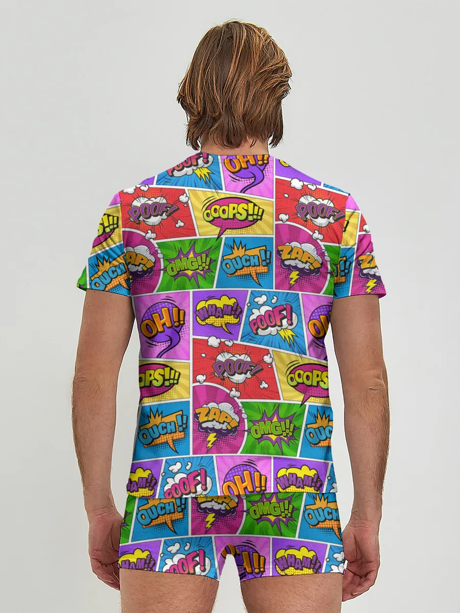 Мужские трусы с футболкой / Pop art