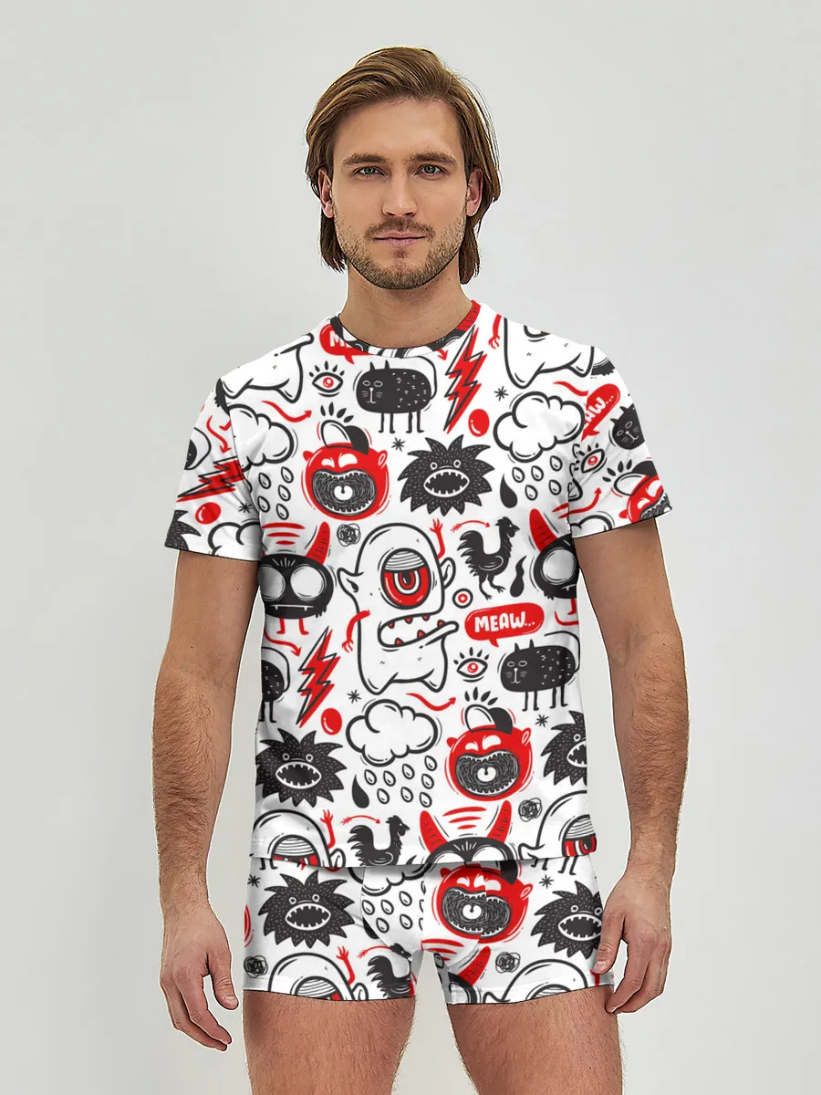 Мужские трусы с футболкой / Pop art