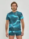 Мужские трусы с футболкой / Neon lines