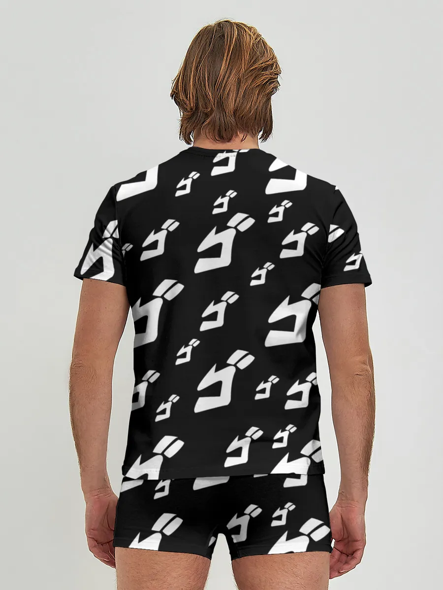 Мужские трусы с футболкой / Паттерн ДжоДжо ЧБ