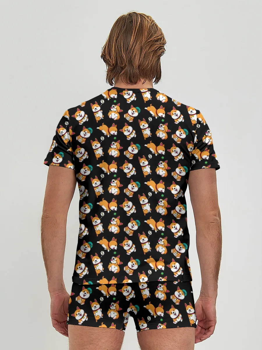 Мужские трусы с футболкой / Корги