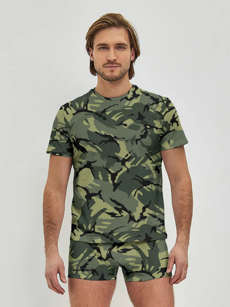 Мужские трусы с футболкой / Камуфляж