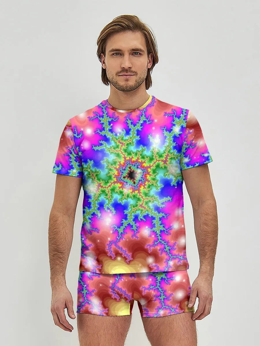 Мужские трусы с футболкой / Абстракция