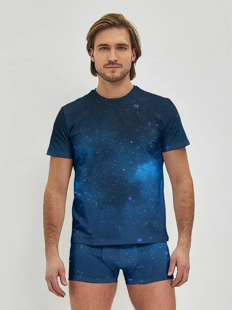 Мужские трусы с футболкой / млечный путь