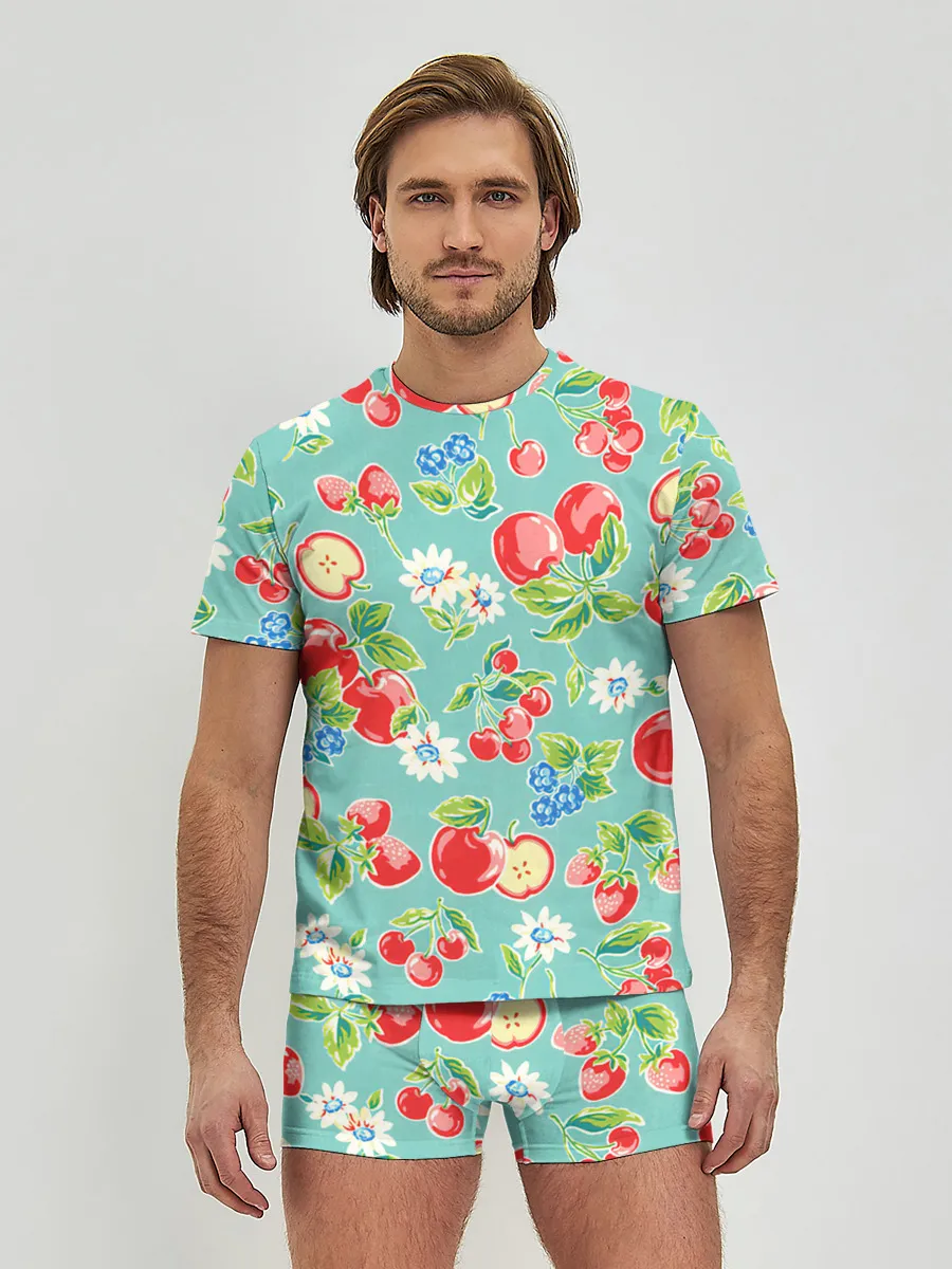 Мужские трусы с футболкой / Яркое лето