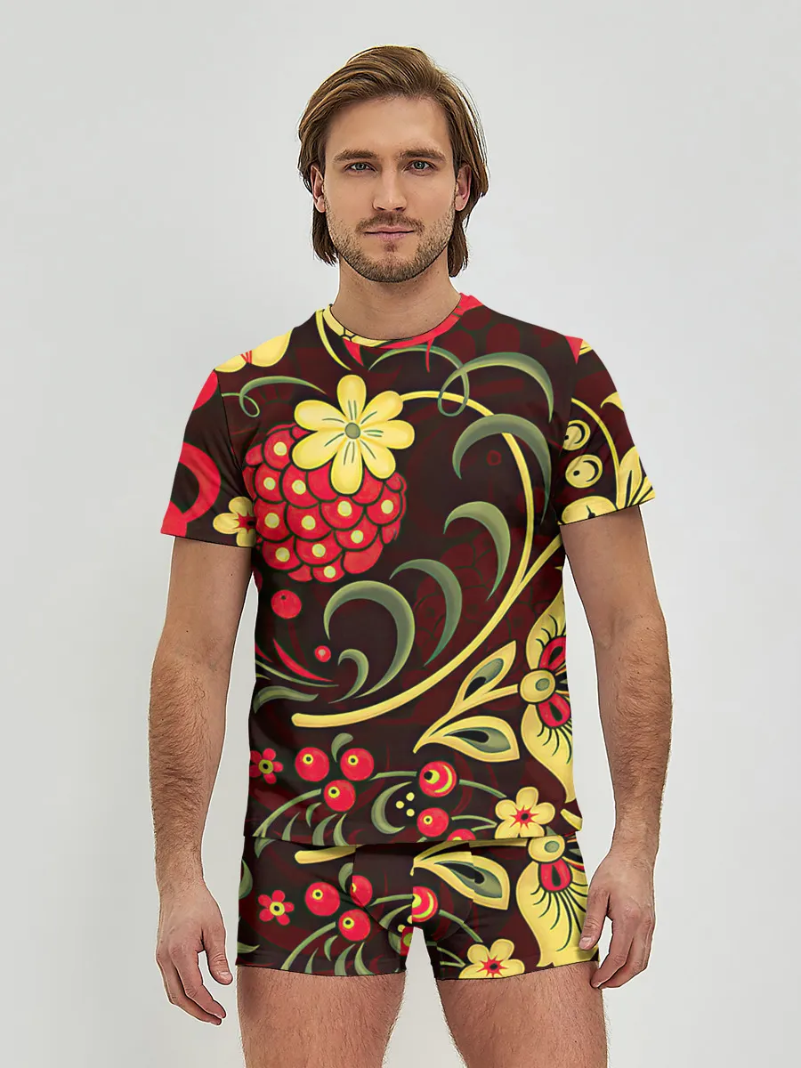 Мужские трусы с футболкой / Хохлома