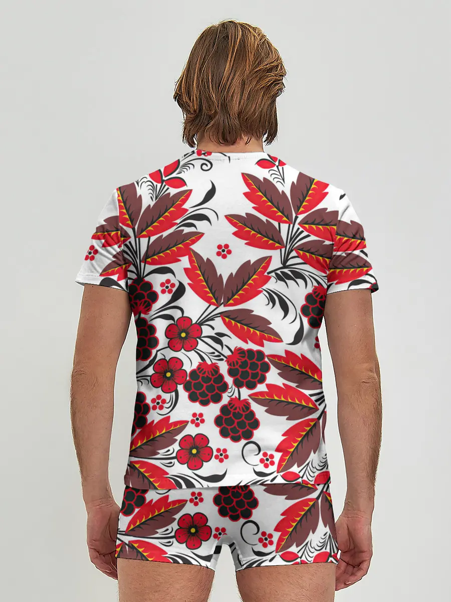 Мужские трусы с футболкой / Хохлома