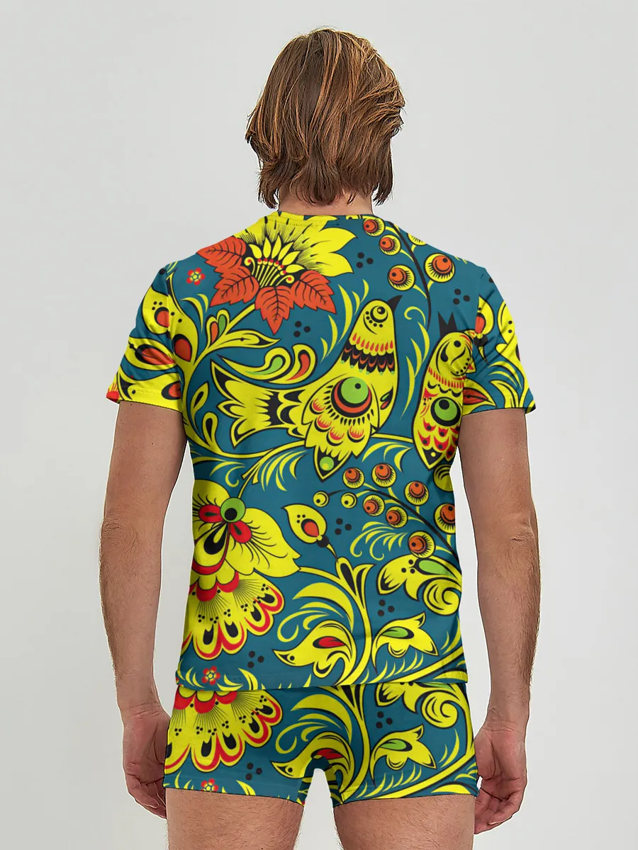 Мужские трусы с футболкой / Хохлома