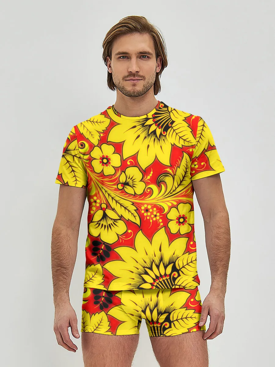 Мужские трусы с футболкой / Хохлома