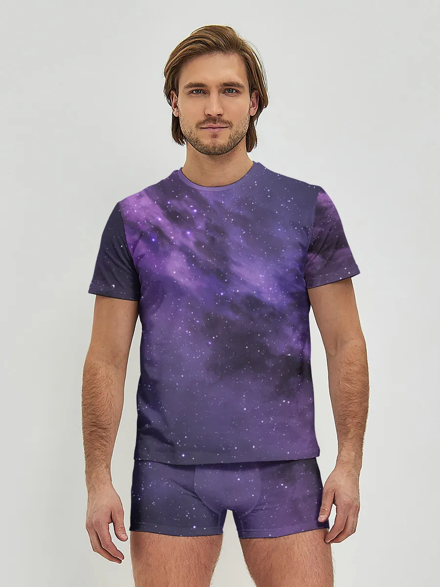 Мужские трусы с футболкой / Космос
