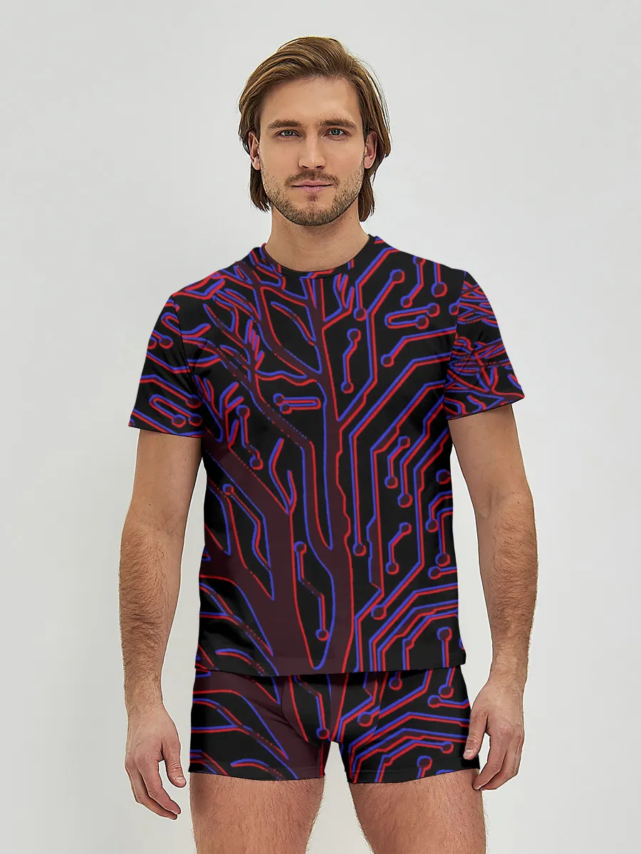 Мужские трусы с футболкой / Cyberpunk 2077