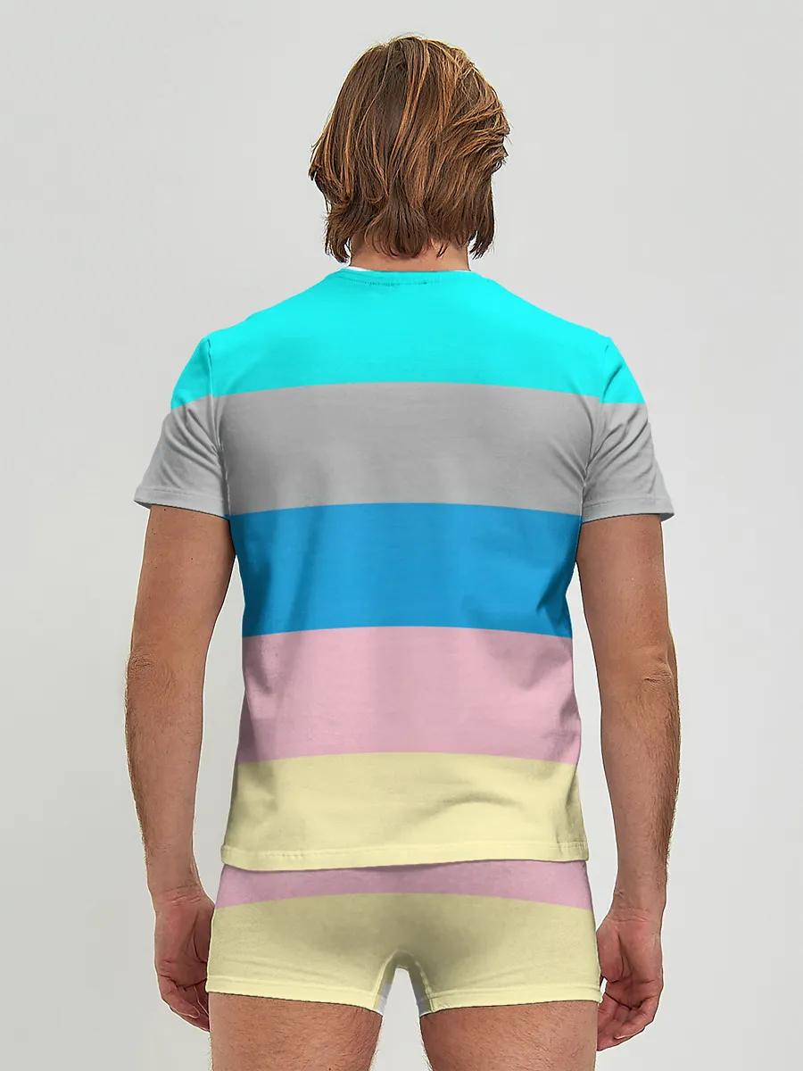 Мужские трусы с футболкой / Флаг аниме