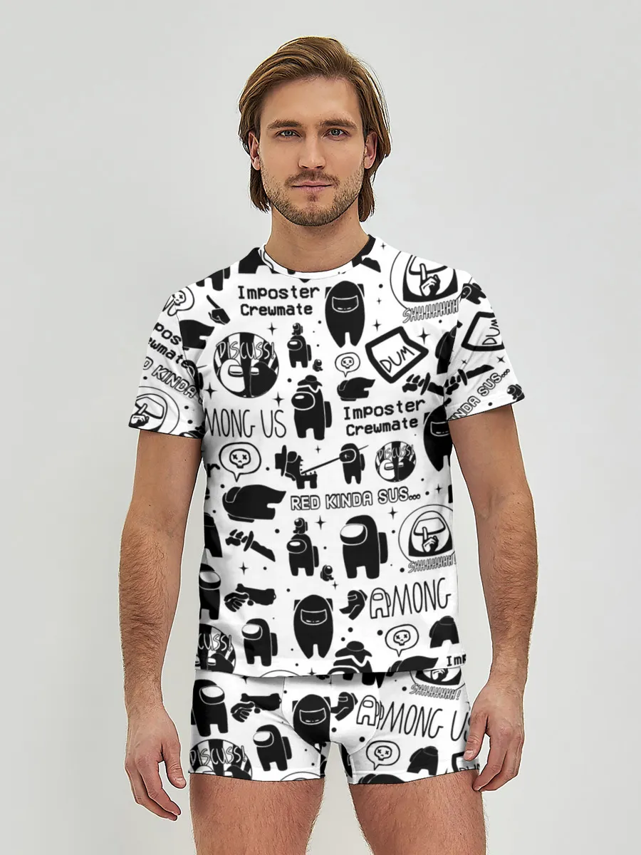 Мужские трусы с футболкой / AMONG US