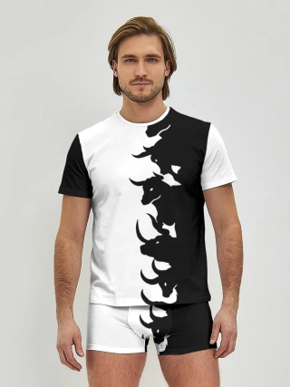 Мужские трусы с футболкой / Символ 2021 | Год Быка