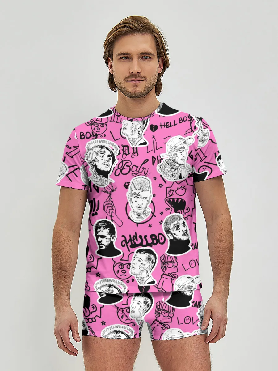 Мужские трусы с футболкой / LIL PEEP