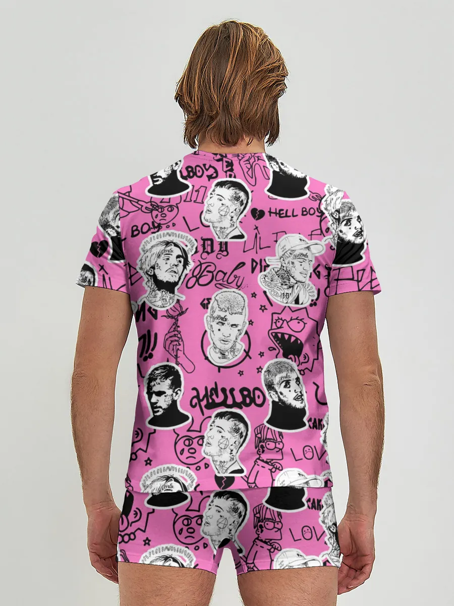 Мужские трусы с футболкой / LIL PEEP