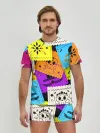 Мужские трусы с футболкой / Color pattern