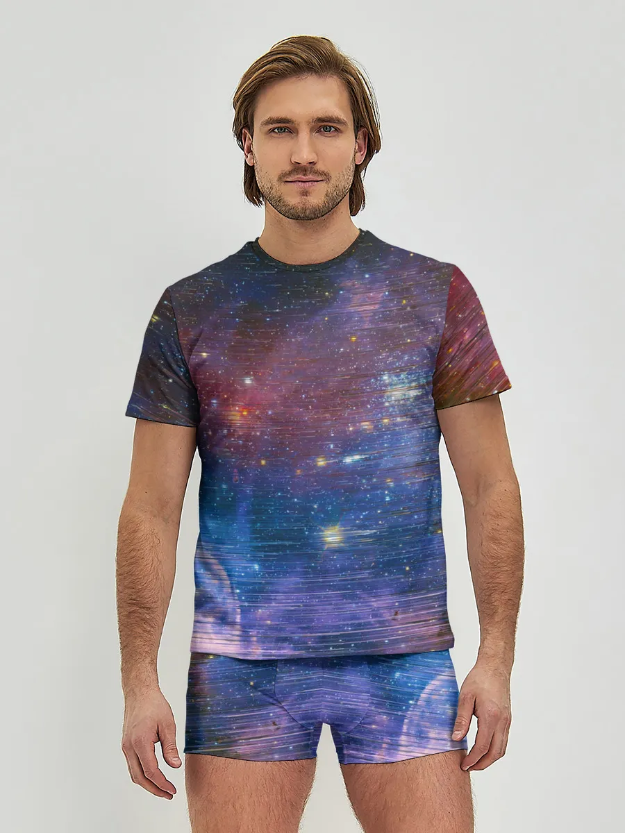 Мужские трусы с футболкой / Glitch space