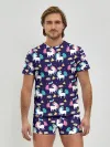 Мужские трусы с футболкой / Unicorn pattern