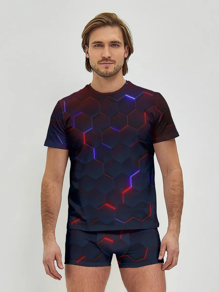 Мужские трусы с футболкой / Light Background