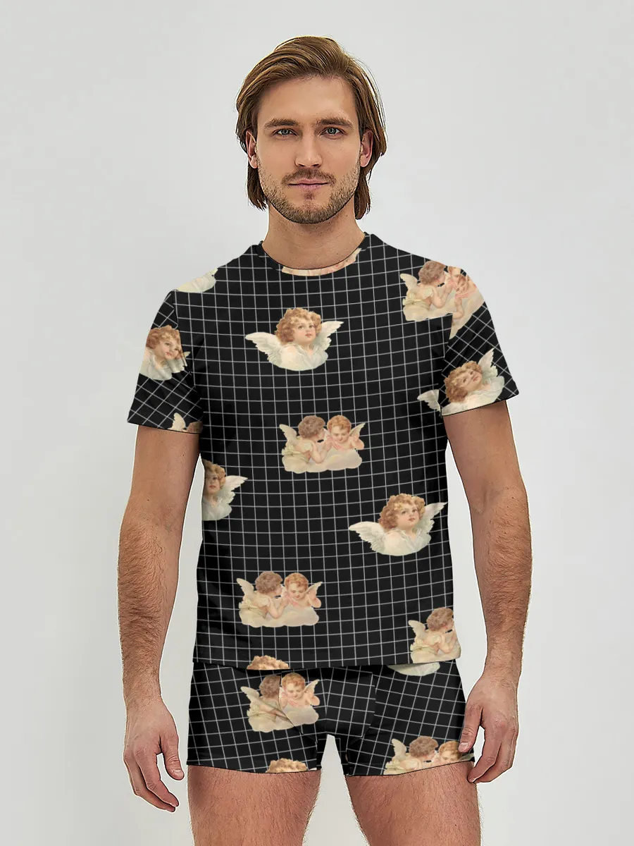 Мужские трусы с футболкой / Ангел