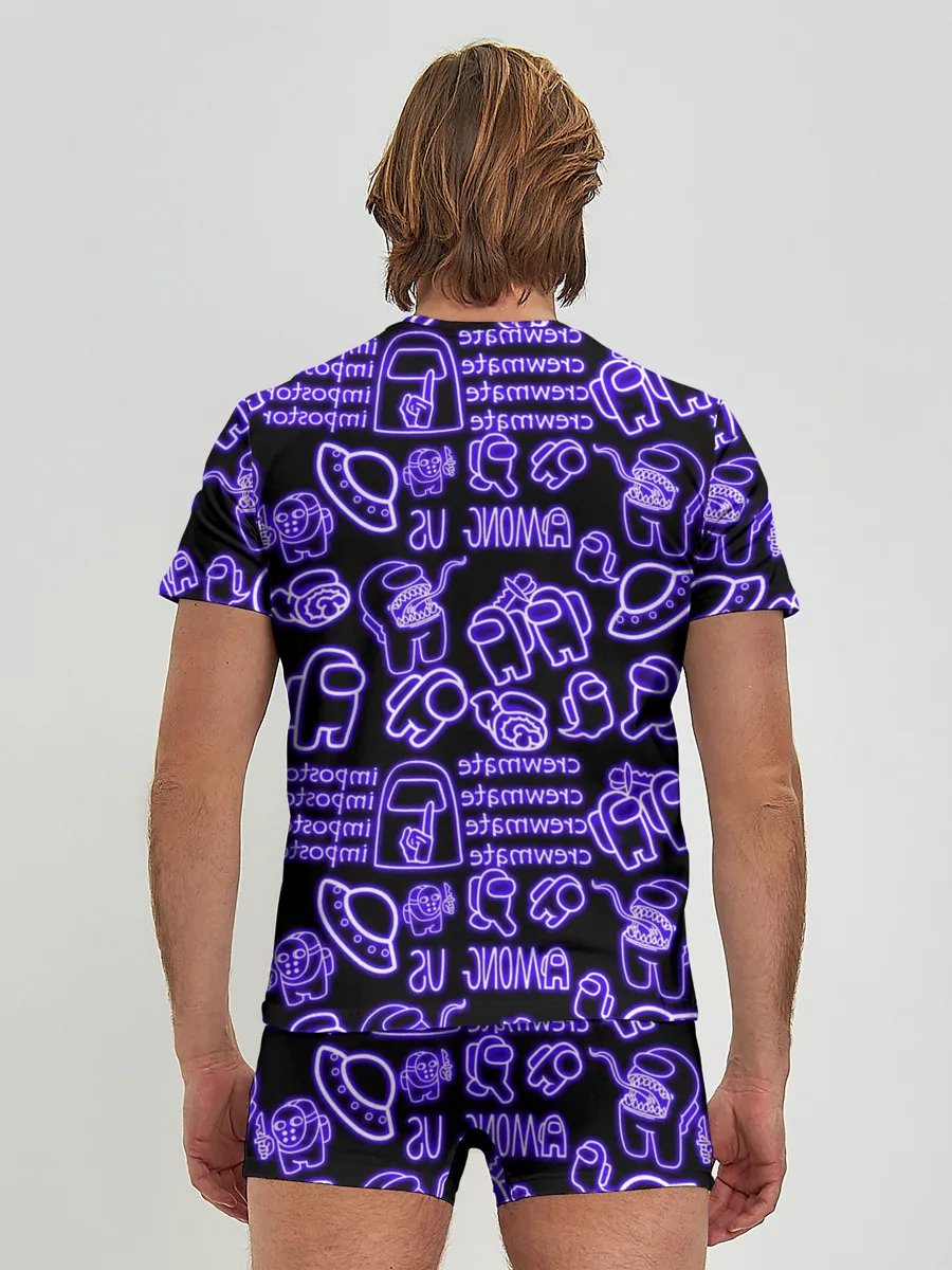 Мужские трусы с футболкой / AMONG US | NEON