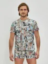 Мужские трусы с футболкой / MANGA PATTERN