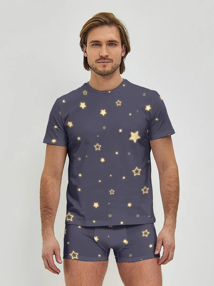 Мужские трусы с футболкой / звезды