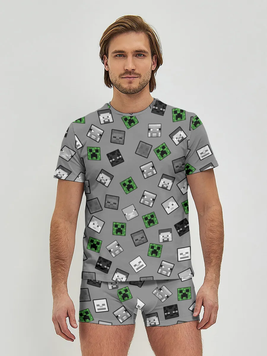 Мужские трусы с футболкой / Minecraft