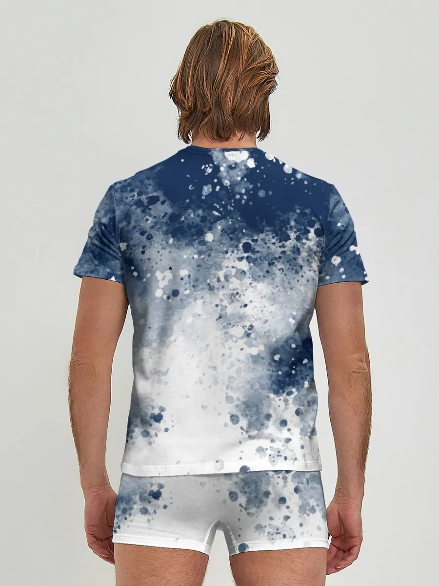 Мужские трусы с футболкой / Чернильные капли