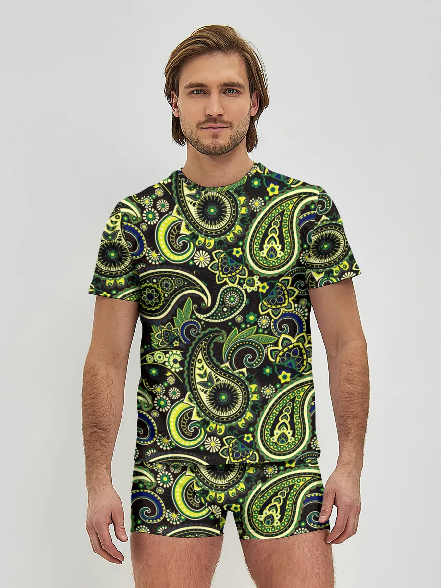 Мужские трусы с футболкой / Молекулярный рисунок