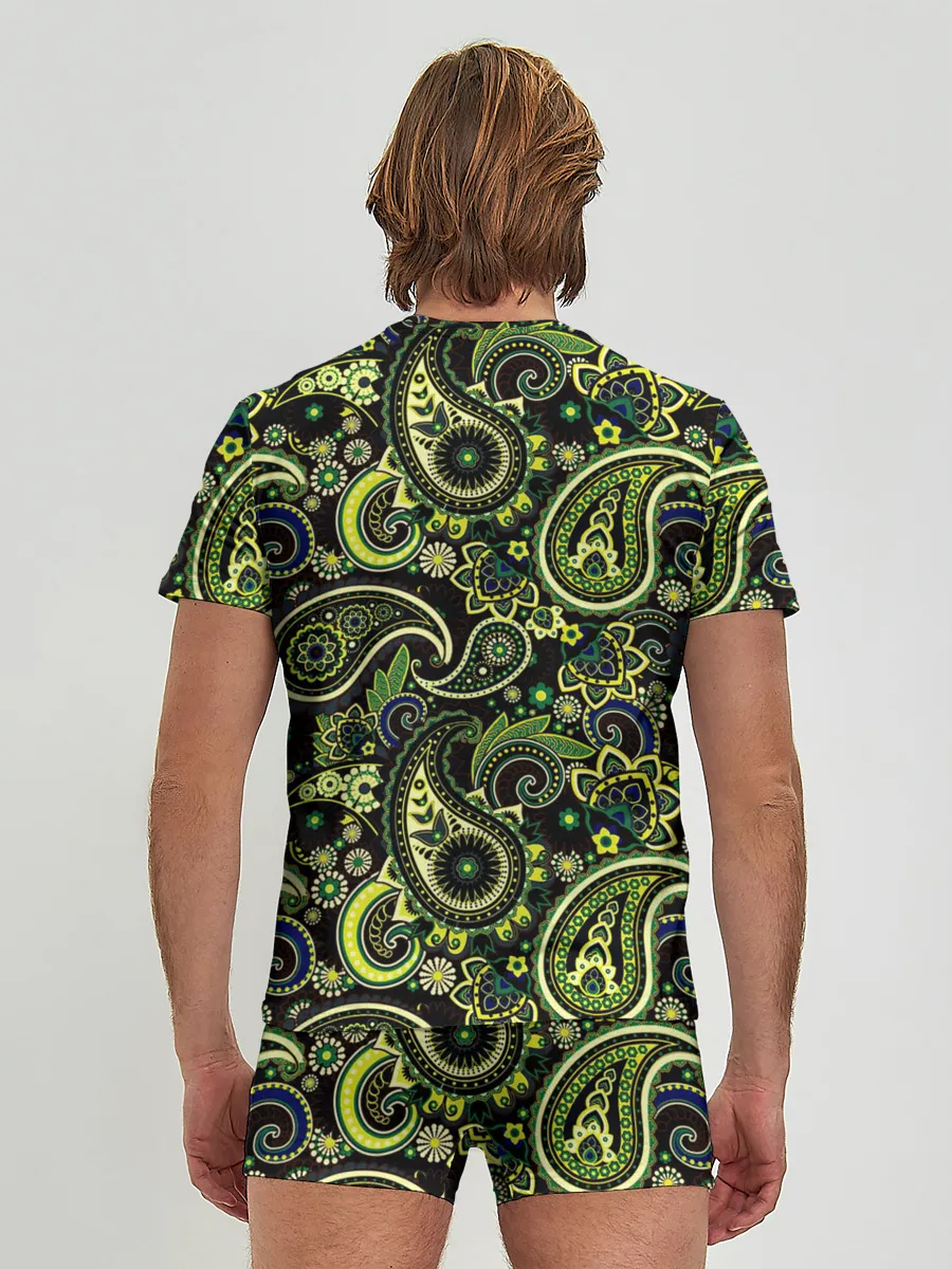 Мужские трусы с футболкой / Молекулярный рисунок