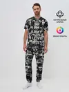 Мужская пижама с брюками / I am army and I lover BTS