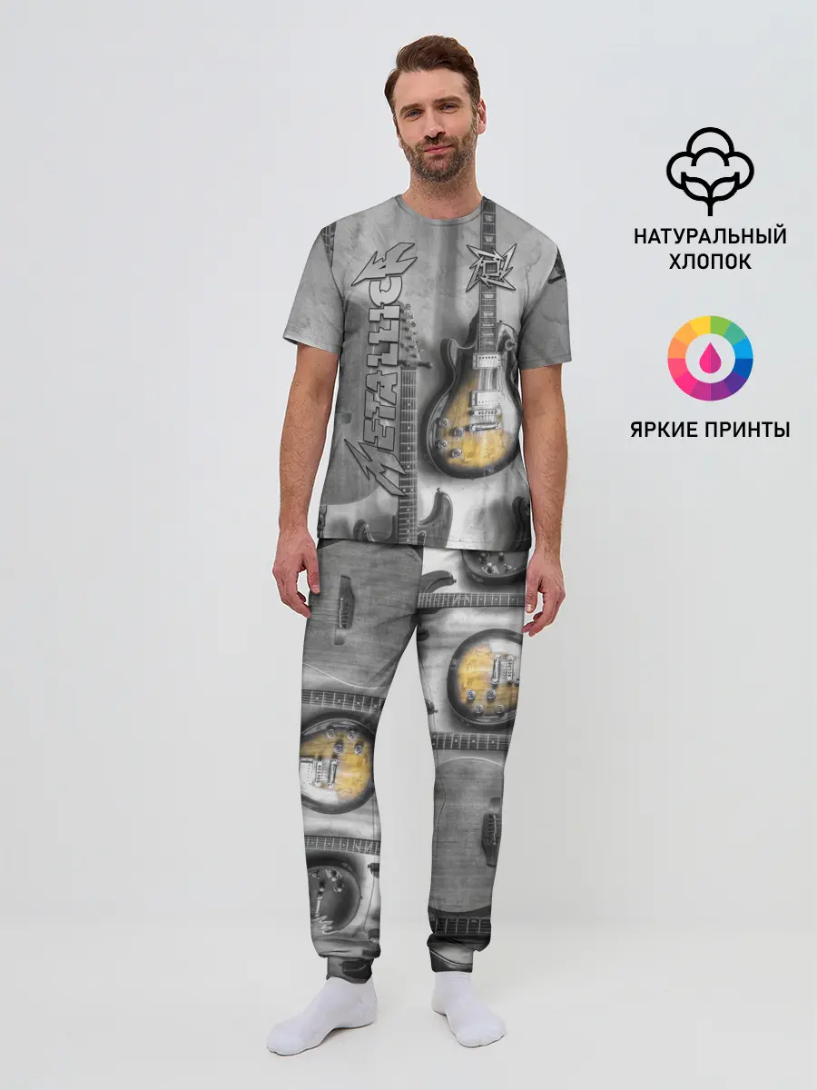 Мужская пижама с брюками / Metallica