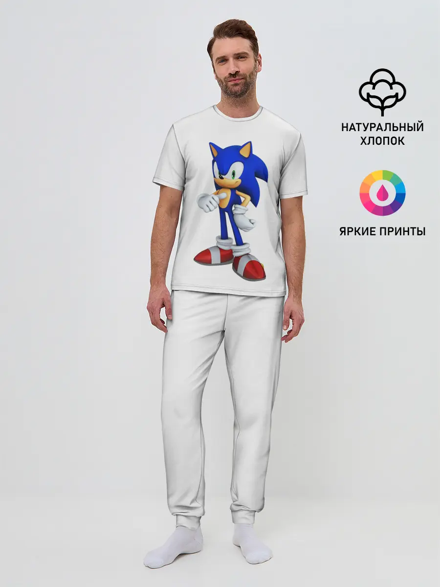 Мужская пижама с брюками / Sonic